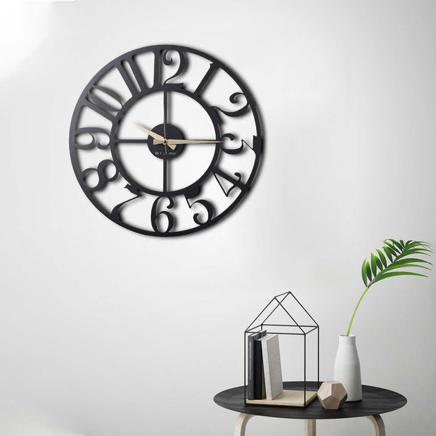 Orologio da parete Aila Circle Nero (3)