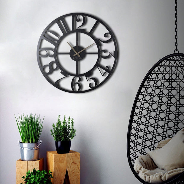 Orologio da parete Aila Circle Nero (4)