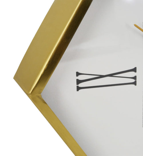 Orologio da parete Athens Hexagonal Oro (1)