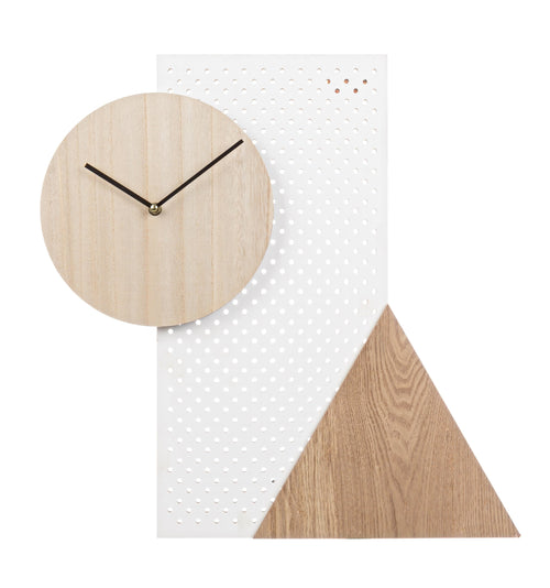 Bizzotto Orologio da parete Geometry Naturale