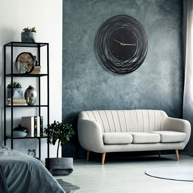 Orologio da parete Lines Nero (2)