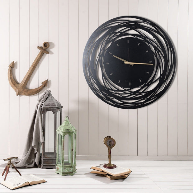Orologio da parete Lines Nero (3)