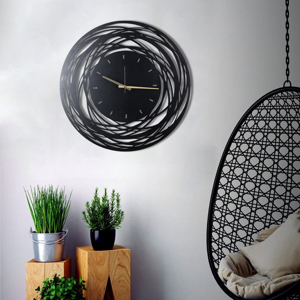 Orologio da parete Lines Nero (4)