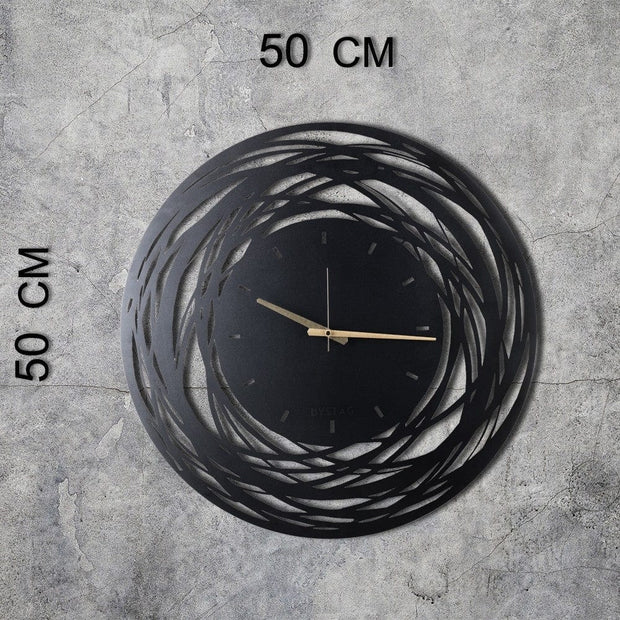 Orologio da parete Lines Nero (6)