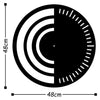 Orologio da parete Metal 8 Nero (2)