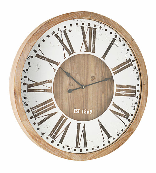 Bizzotto Orologio da parete Ticking Q87 Naturale