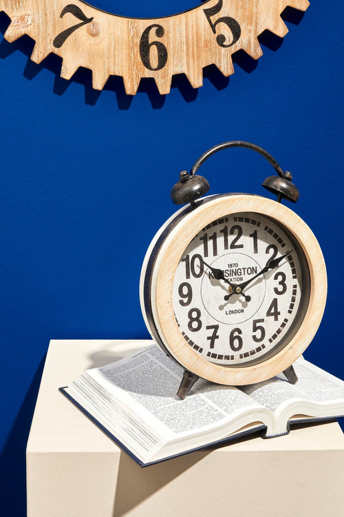Bizzotto Orologio da scrivania Ticking Q12 Nero