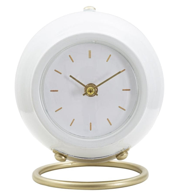 Orologio Da Tavolo Ball Bianco cm 16x13x19 (1)