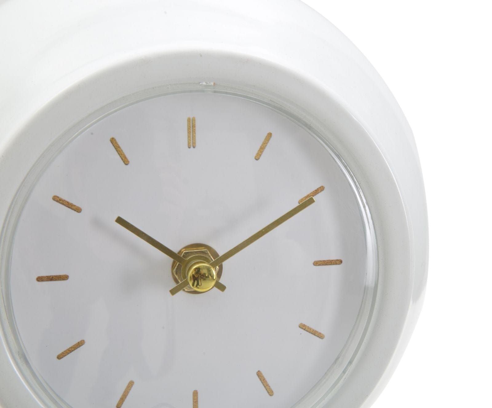 Orologio Da Tavolo Ball Bianco cm 16x13x19 (2)