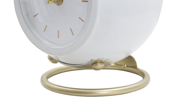 Orologio Da Tavolo Ball Bianco cm 16x13x19 (3)