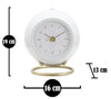 Orologio Da Tavolo Ball Bianco cm 16x13x19 (4)