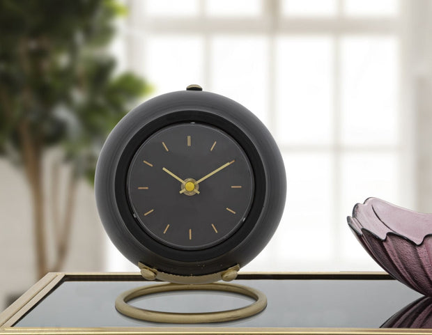 Orologio Da Tavolo Ball Nero cm 16x13x19