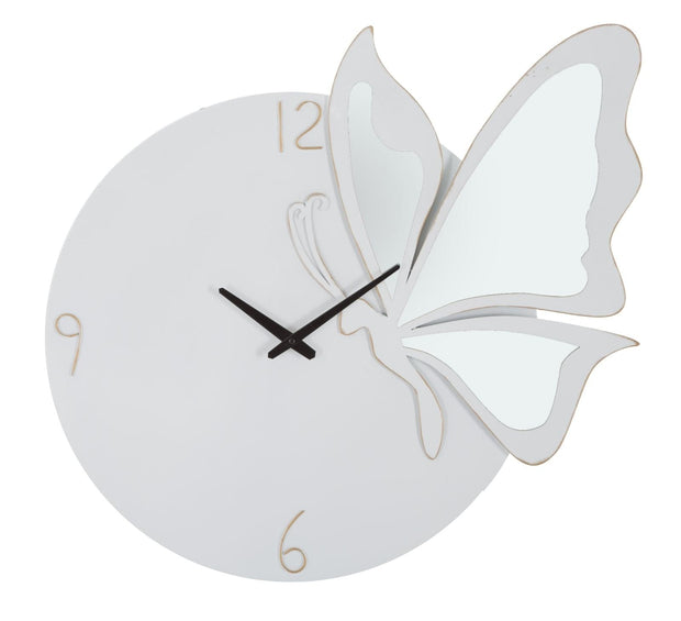 Orologio Glam Farfalla Bianco cm 66x4,5x64