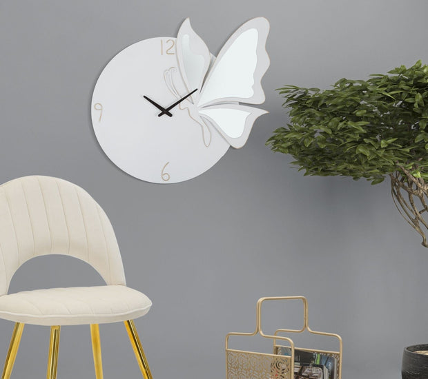 Orologio Glam Farfalla Bianco cm 66x4,5x64 (1)