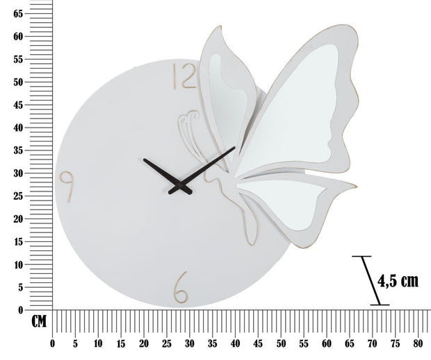 Orologio Glam Farfalla Bianco cm 66x4,5x64 (5)