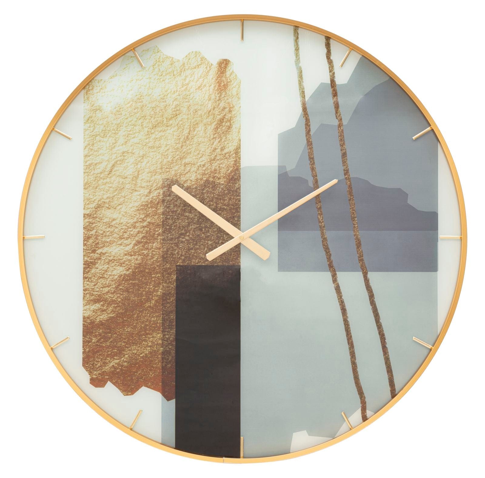 Orologio Glass Motif cm Ø 80x5