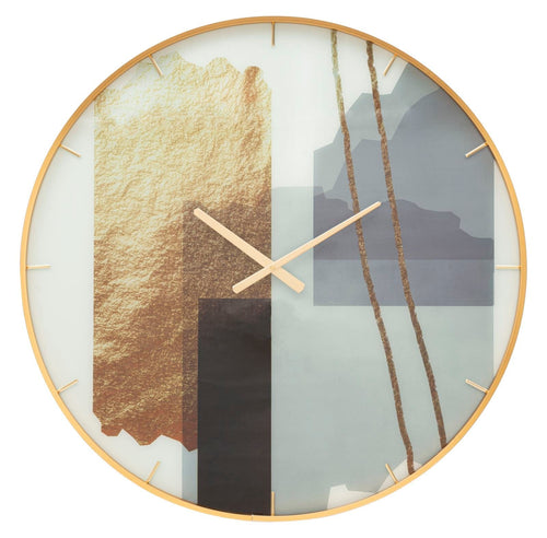 Orologio Glass Motif cm Ø 80x5