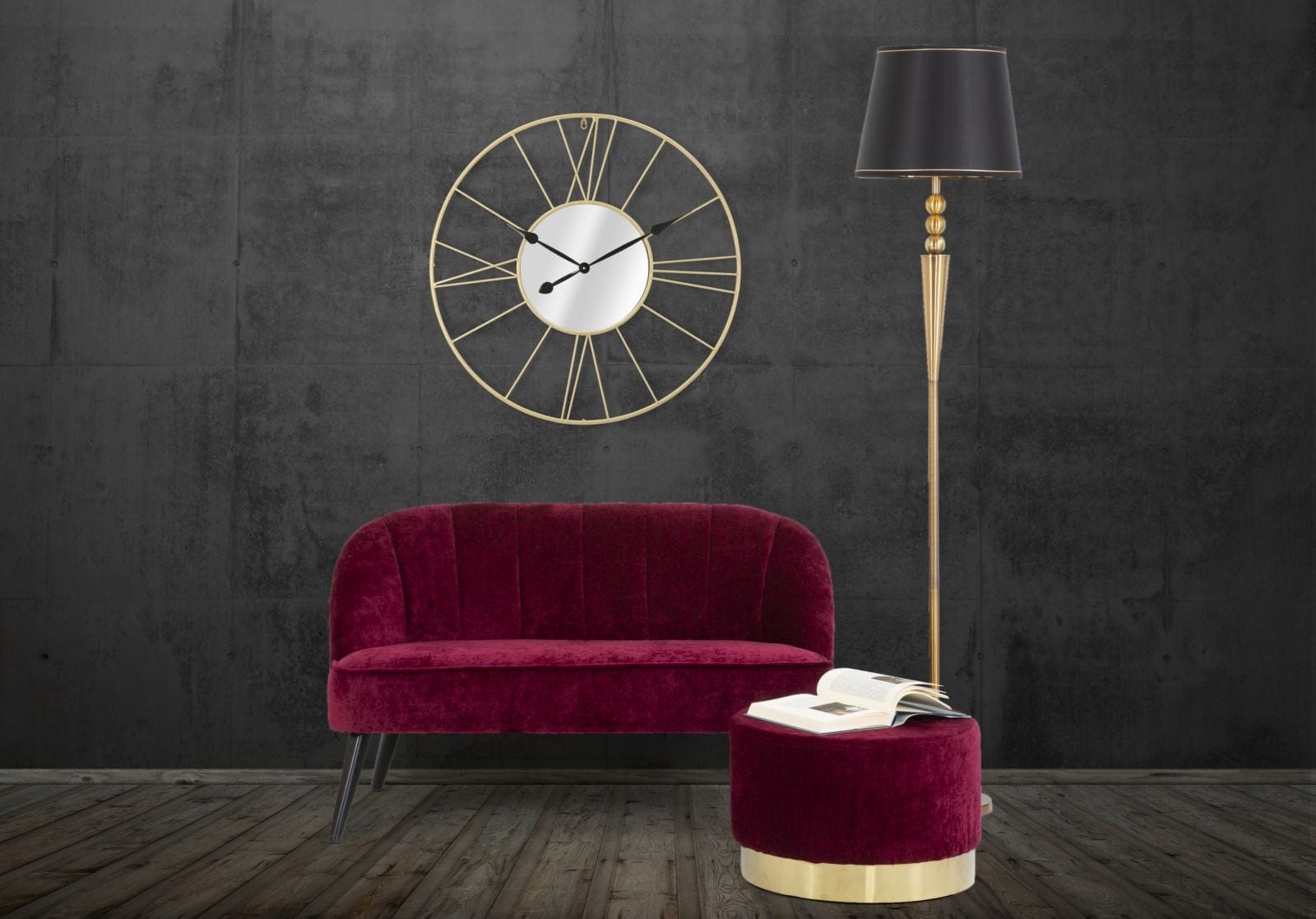Orologio/Specchio Glam Stick cm Ø 80x6 (7)