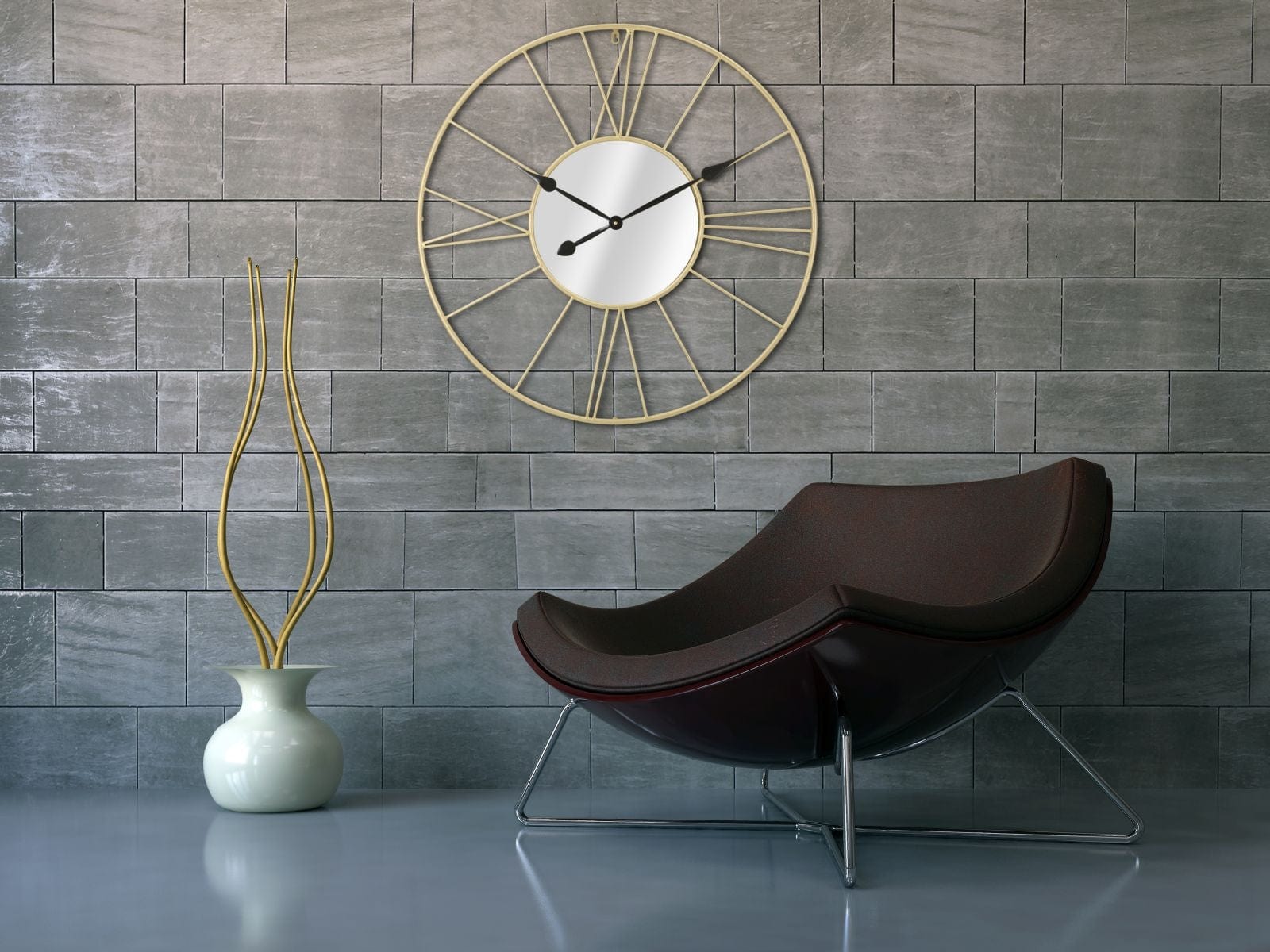 Orologio/Specchio Glam Stick cm Ø 80x6 (8)