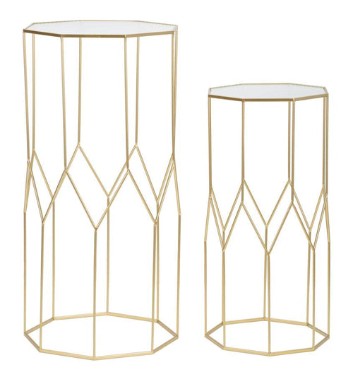 P/Telefono New Glass Coppia cm 50x46x100-40x37x80