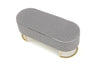 Halmar Panca con contenitore in tessuto Harmony Bianco e Nero