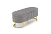 Halmar Panca con contenitore in tessuto Harmony Bianco e Nero