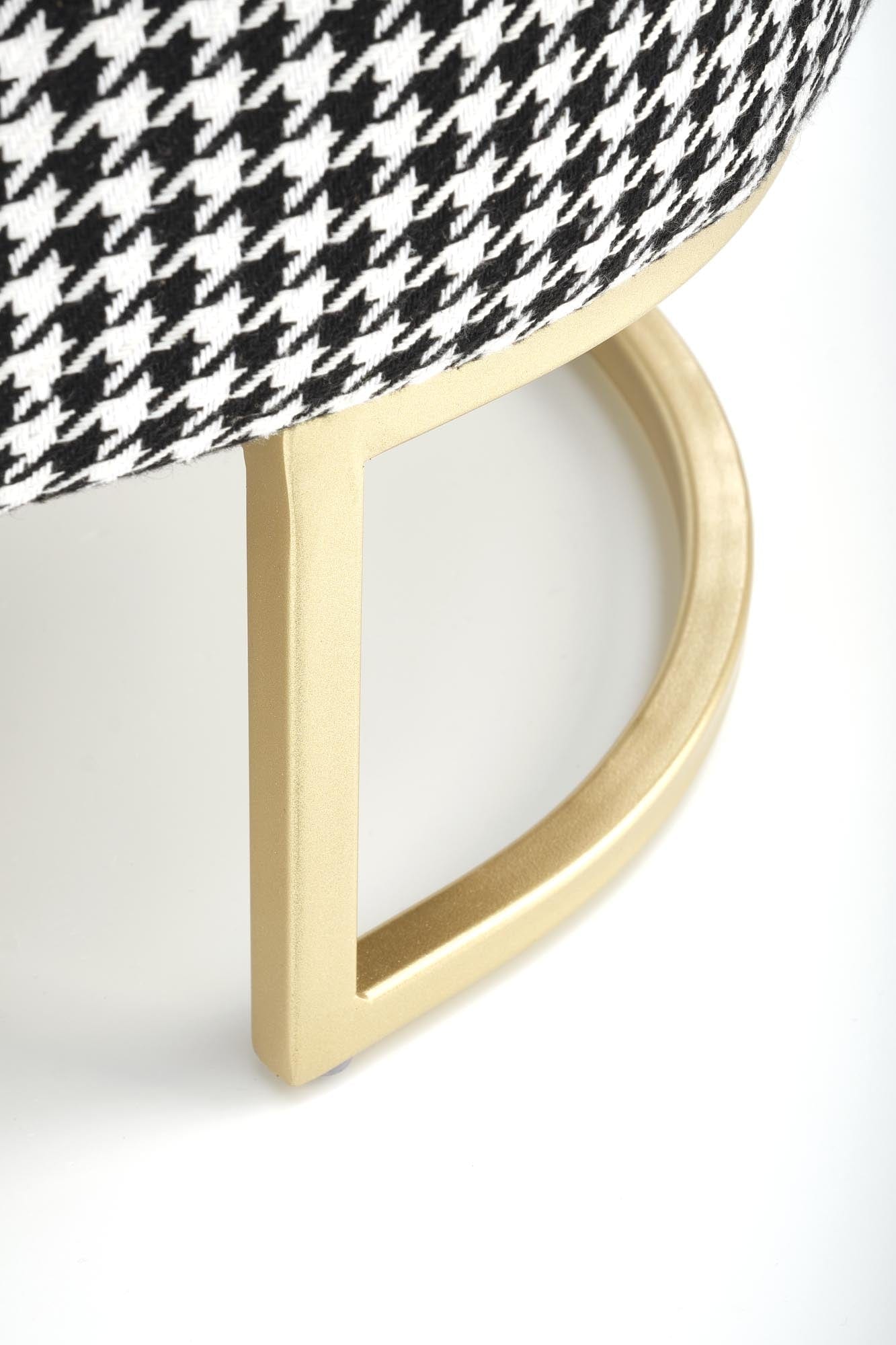 Halmar Panca con contenitore in tessuto Harmony Bianco e Nero