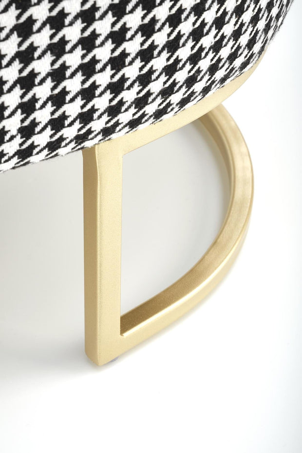 Halmar Panca con contenitore in tessuto Harmony Bianco e Nero