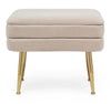 Bizzotto Panca con contenitore in velluto Pavlina Beige