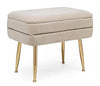 Bizzotto Panca con contenitore in velluto Pavlina Beige