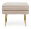 Bizzotto Panca con contenitore in velluto Pavlina Beige