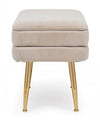 Bizzotto Panca con contenitore in velluto Pavlina Beige