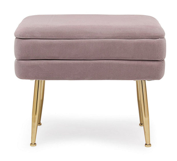 Bizzotto Panca con contenitore in velluto Pavlina Single Violetto