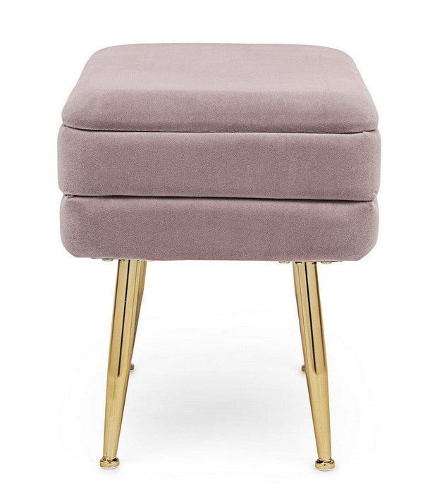Bizzotto Panca con contenitore in velluto Pavlina Single Violetto