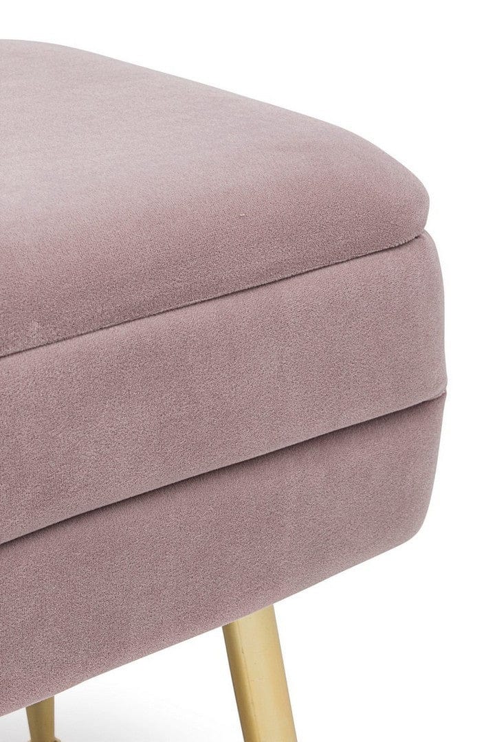 Bizzotto Panca con contenitore in velluto Pavlina Single Violetto