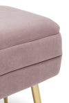 Bizzotto Panca con contenitore in velluto Pavlina Single Violetto