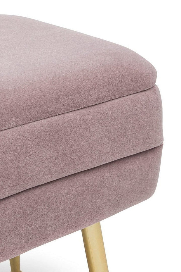 Bizzotto Panca con contenitore in velluto Pavlina Single Violetto