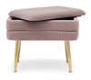 Bizzotto Panca con contenitore in velluto Pavlina Single Violetto