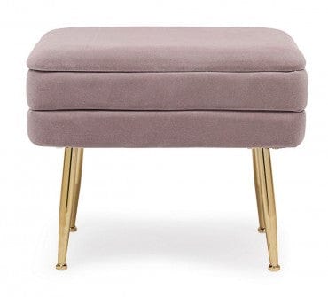 Bizzotto Panca con contenitore in velluto Pavlina Single Violetto