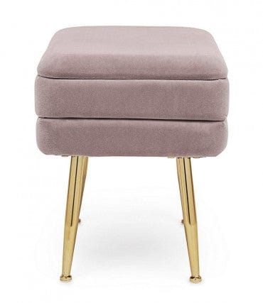 Bizzotto Panca con contenitore in velluto Pavlina Single Violetto