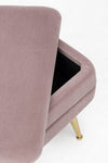 Bizzotto Panca con contenitore in velluto Pavlina Single Violetto