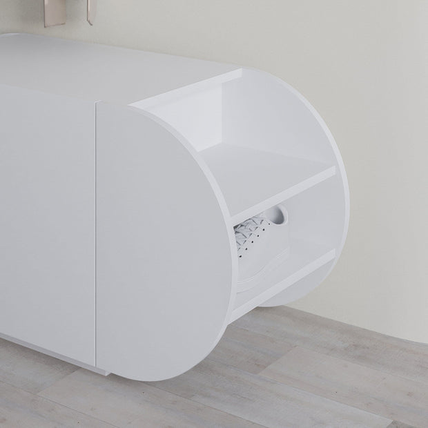 Panca con scarpiera con 1 anta Pozy Bianco (3)