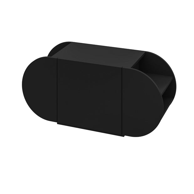 Panca con scarpiera con 1 anta Pozy Nero (4)
