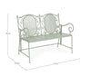 Bizzotto Panca da giardino Harriet Verde