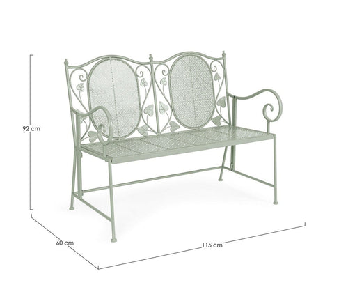 Bizzotto Panca da giardino Harriet Verde