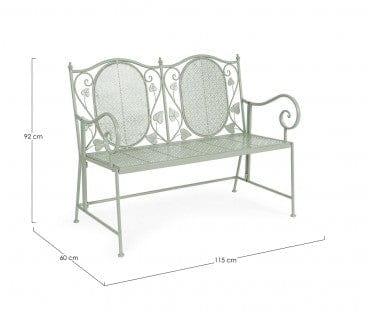 Bizzotto Panca da giardino Harriet Verde