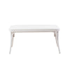 Panca in ecopelle Oliver Bianco