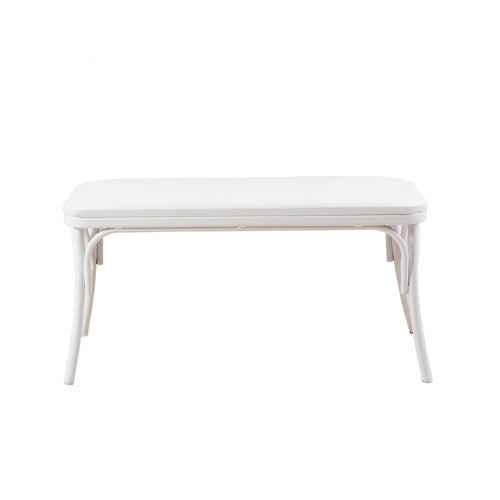 Panca in ecopelle Oliver Bianco