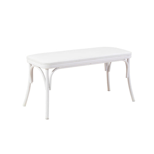 Panca in ecopelle Oliver Bianco (1)