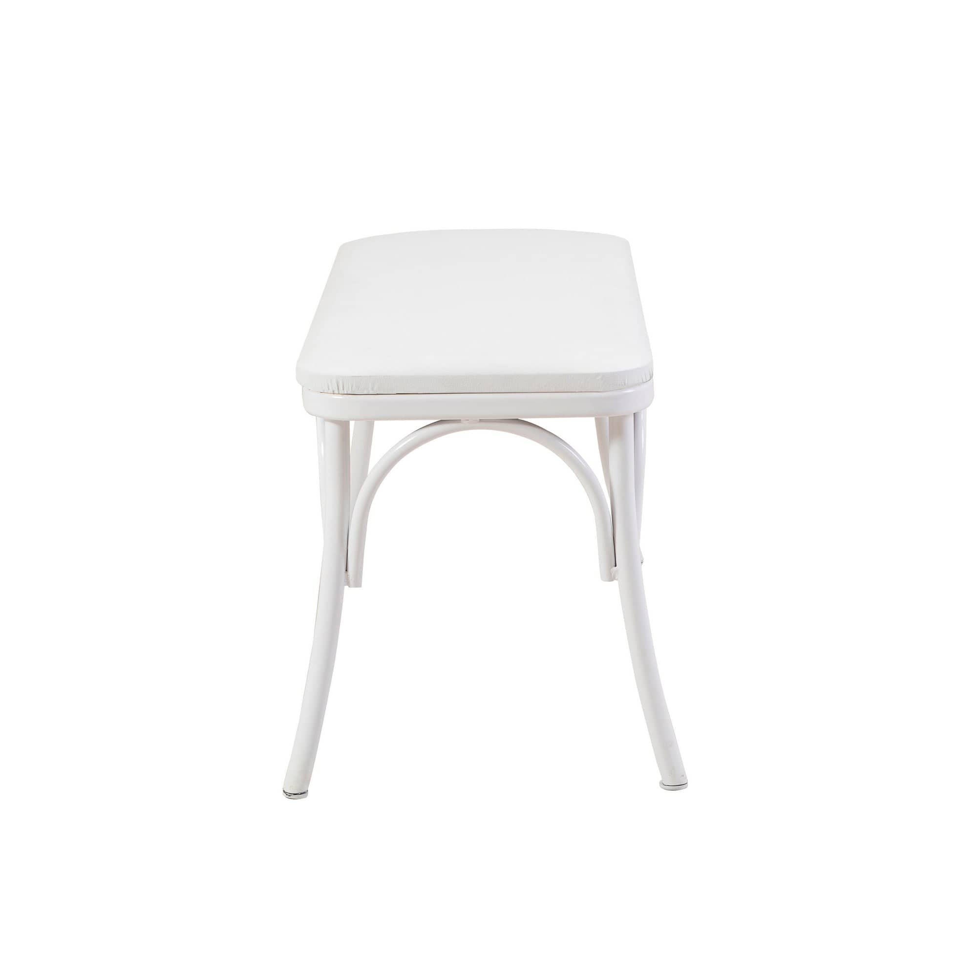 Panca in ecopelle Oliver Bianco (2)
